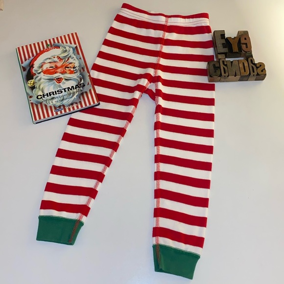 🎄HANNA ANDERSSON Kid’s Unisex Candy Cane Striped Pajama Pants - Picture 3 of 8